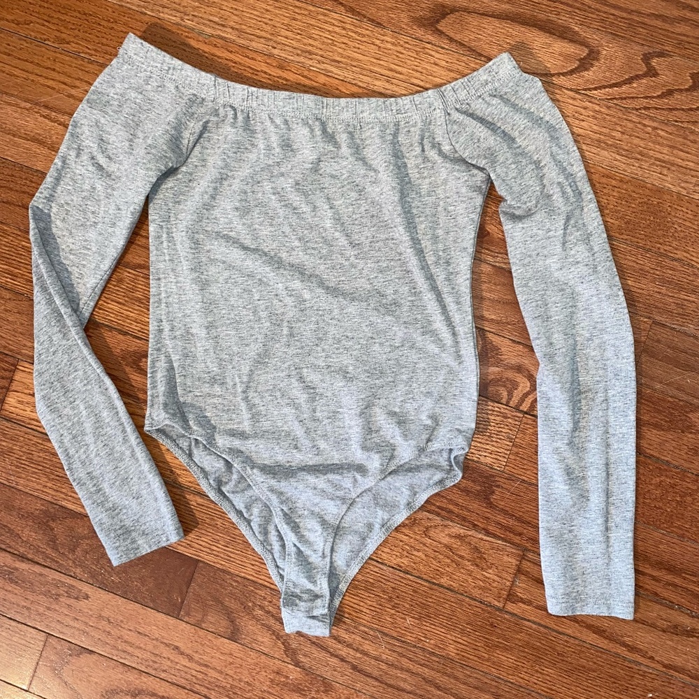 Off the Shoulder Long Sleeve Body Suit